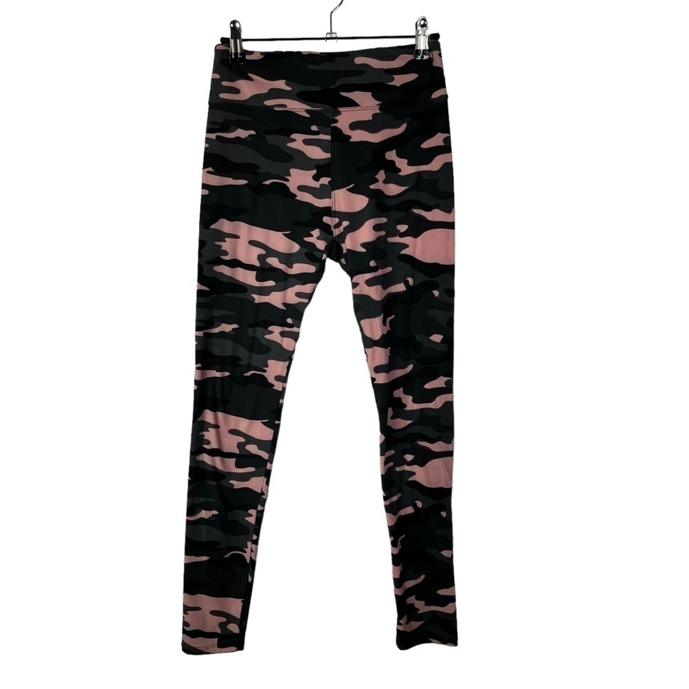 Suzette Gray &‎ Pink Camo Print Soft Leggings OS
